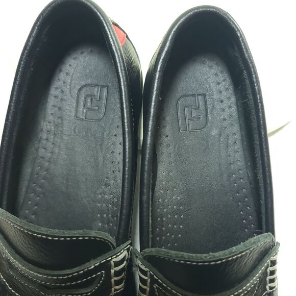Footjoy Club Penny Loafer Men\'s 7 M Black Leather Casual Slip On Shoes 79047 EUC main image 13